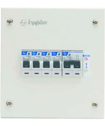 Lauritz Knudsen (L&T) Tripbox 12-Way SPN Single Door DB (BH112SDB) - Distribution Board